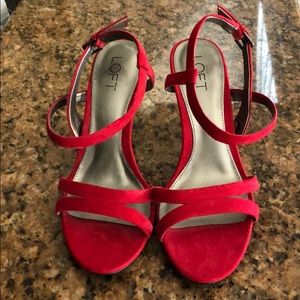Gorgeous Red LOFT Heels